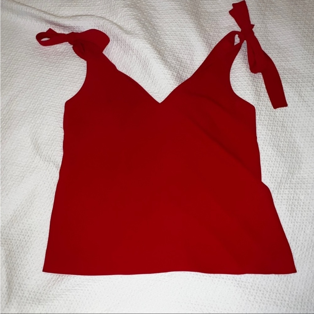 Amanda Uprichard Shoulder tie blouse